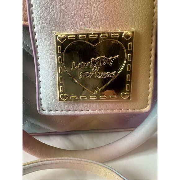 NWT Betsey Johnson pastel multi-colored crossbody bag - Picture 9 of 9